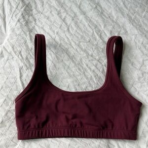Women's Burgundy Sports Bra